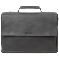 PRIDE&SOUL Notebook-Tasche PERCENT, Leder, grau