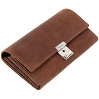 Alassio Kellnerbörse, aus Hunter-Leder, grau