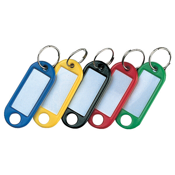 RESKAL Schlüsselanhänger mit Ring, Durchmesser: 14 mm, rot