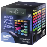 FABER-CASTELL Textmarker TEXTLINER 1546, 24er Deskset