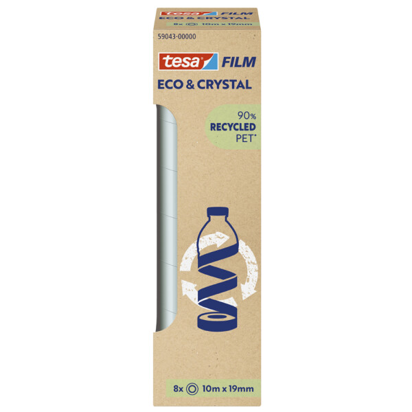 tesa Film ECO & CRYSTAL, transparent, 19 mm x 33 m