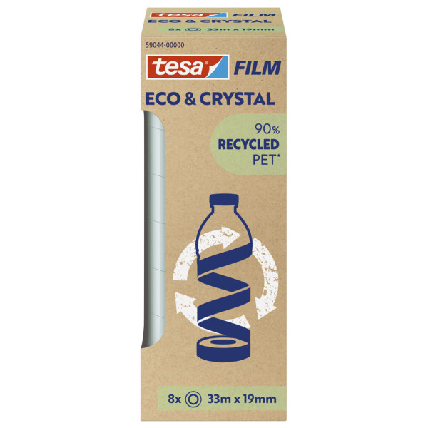tesa Film ECO & CRYSTAL, transparent, 19 mm x 10 m