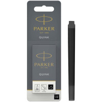 PARKER Großraum-Tintenpatronen QUINK, im Blister, blau