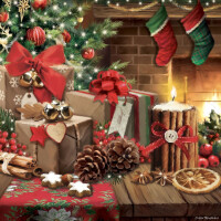 PAPSTAR Weihnachts-Motivservietten "Winter Potpourri"