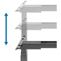 LogiLink Schreibtischgestell, elektrisch höhenverstellbar