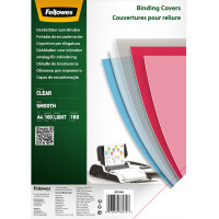 Fellowes Deckblatt, DIN A4, PET, transparent, 0,25 mm