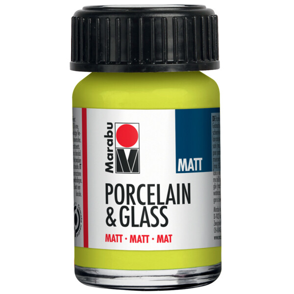 Marabu Farbe "Porcelain & Glass", matt, 15 ml, schwarz