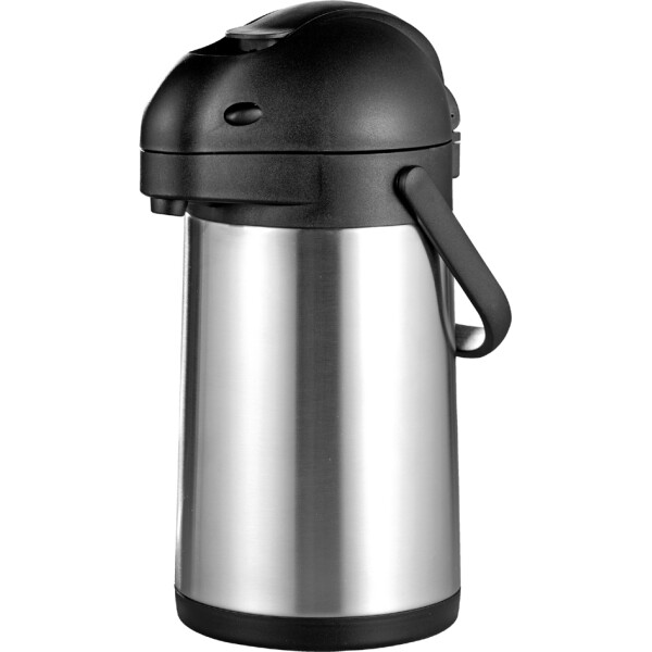 Esmeyer Pump-Isolierkanne STREAM, 1,9 Liter, silber schwarz