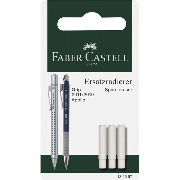 FABER-CASTELL Ersatzradierer für Druckbleistift GRIP