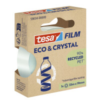 tesa Film ECO & CRYSTAL, transparent, 19 mm x 33 m
