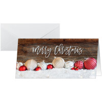 sigel Weihnachtskarte "Red and white Christmas with...