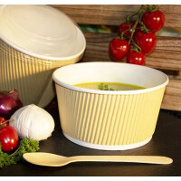 PAPSTAR Suppenbecher "pure" Ripple Wall, 520...