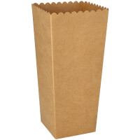 PAPSTAR Popcorn-Box Pappe "pure" eckig, 1.300 ml
