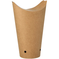 PAPSTAR Pommes-Frites-Schütte, braun, klein