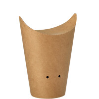 PAPSTAR Pommes-Frites-Schütte, braun, groß