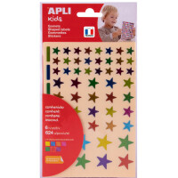 APLI kids Sticker "Rund", Metallicfarben,...
