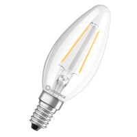 LEDVANCE LED-Lampe CLASSIC B, 2,5 Watt, E14, klar