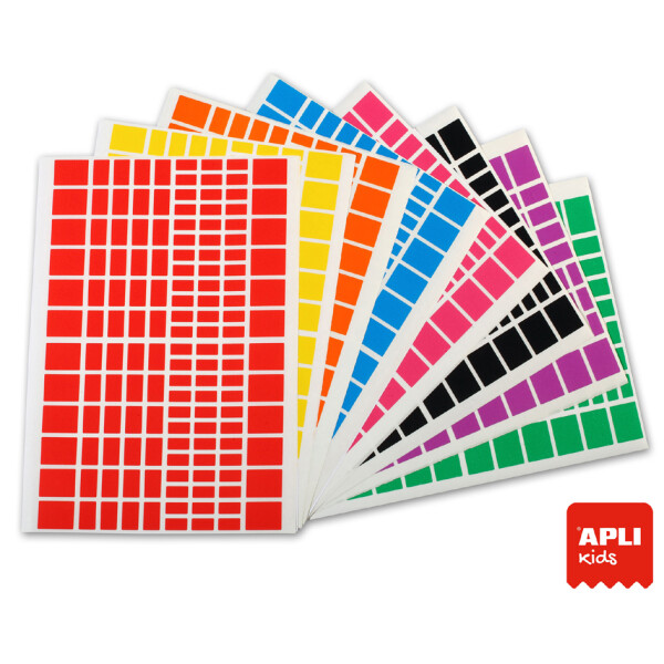 APLI kids Sticker "Rechteck", auf Bogen,Großverpackung