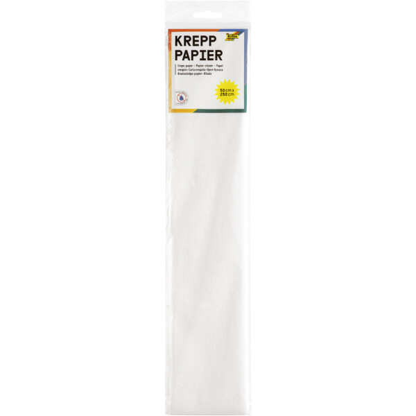 folia Krepppapier-Lagen, (B)500 mm x (L)2,5 m, silber