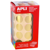 APLI kids Sticker "Rund", auf Rolle, gold