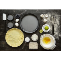 GastroMax Tortenbodenform, aus Carbonstahl, 280 mm, grau