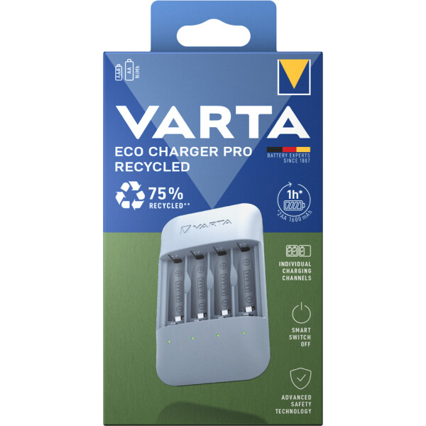 VARTA Ladegerät Eco Charger Pro Recycled, unbestückt