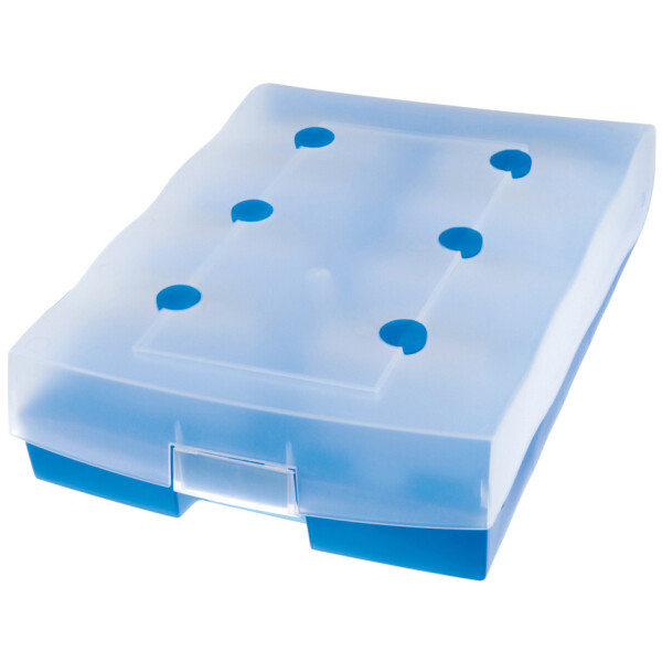 HAN Lernkartei CROCO DUO, A8 quer, orange-transluzent