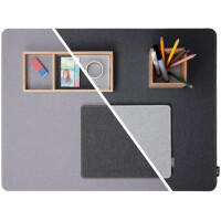 sigel Mauspad Eyestyle, aus PET PP, hellgrau schwarz