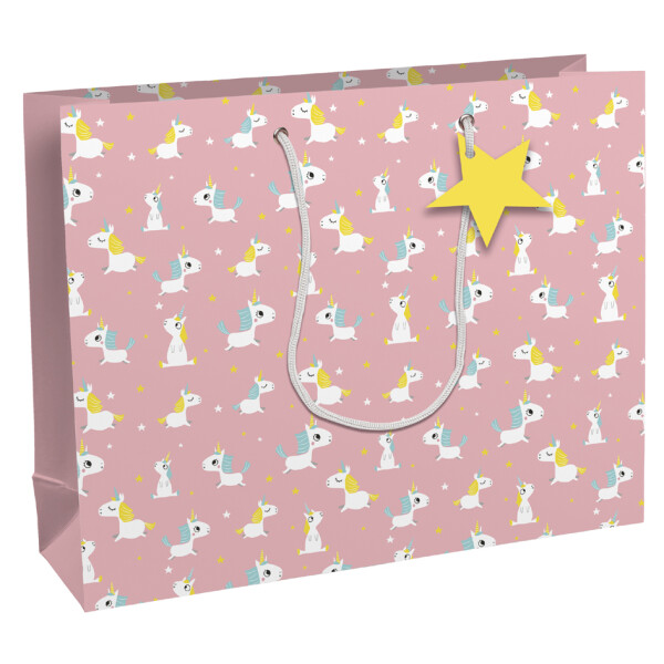 Clairefontaine Geschenktüte "Einhörner", mittel