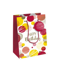 Clairefontaine Geschenktüte "Happy Birthday rosa", mittel