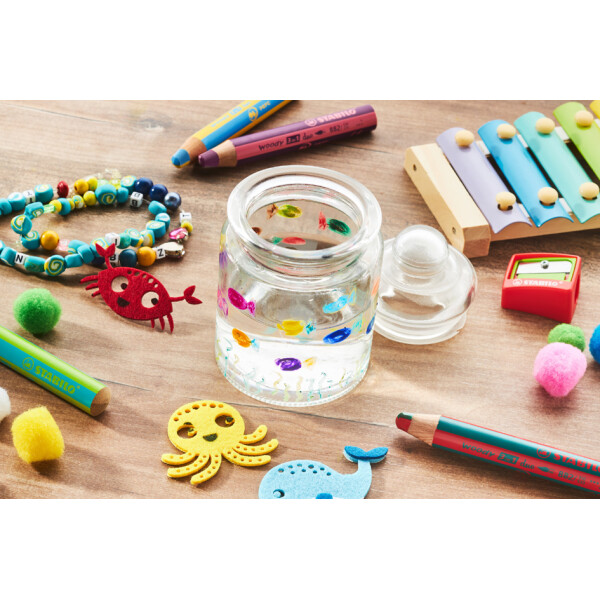 STABILO Multitalentstift woody 3 in 1 duo, t&uuml;rkis hellgr&uuml;n