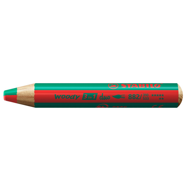 STABILO Multitalentstift woody 3 in 1 duo, weiß apricot