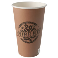 PAPSTAR Papp-Trinkbecher "pure", 0,5 l, natur