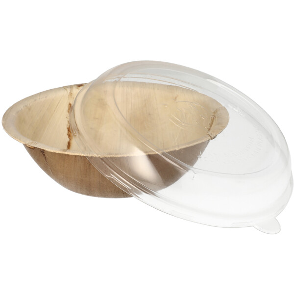 STARPAK Palmblatt-Schale mit Deckel, rund, 300 ml
