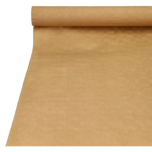 PAPSTAR Damast-Tischtuch, (B)1,0 x (L)25 m, natur