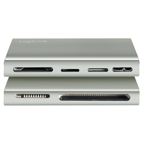 LogiLink USB 3.2 Gen1 Card Reader, 5-in-1, Aluminiumgehäuse