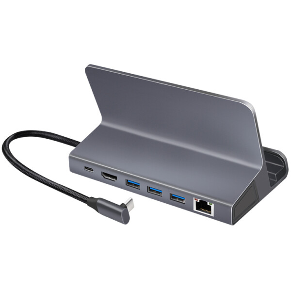 LogiLink USB 3.2 Gen1 Dockingstation mit Halterung, 6-Port