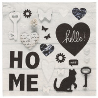 PAPSTAR Motiv-Servietten "Home", 330 x 330 mm