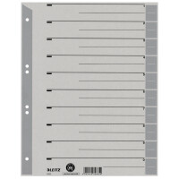 LEITZ Trennblätter, A4 Überbreite, Kraftkarton 230g qm, grün