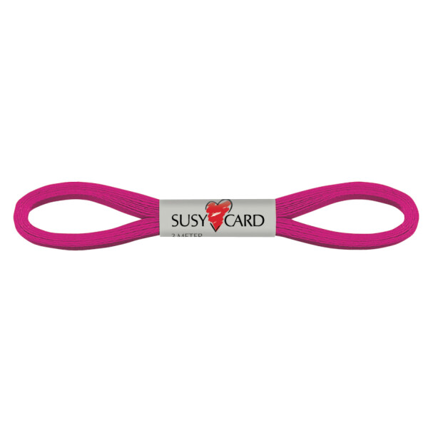 SUSY CARD Geschenkband "Easy", 6 mm x 3 m, fuchsia