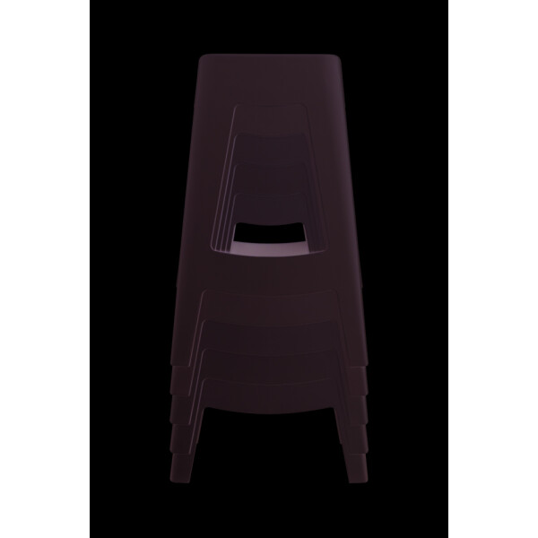 PAPERFLOW Hocker BELLINI, 2er Set, Sitzhöhe: 685 mm, schwarz