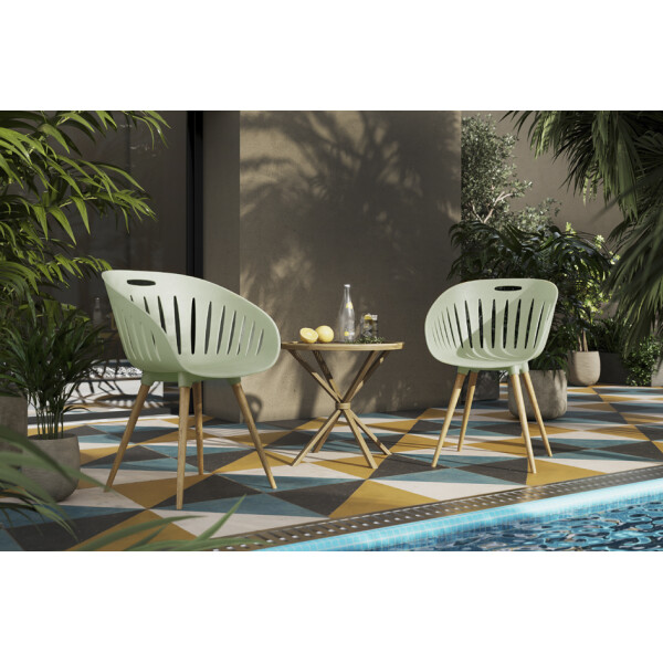 Topstar Outdoorstuhl "T2023", 2er Set, hellgrau