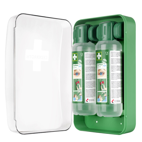 CEDERROTH Augenspül-Station, bestückt, 2 x 500 ml