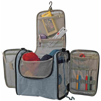 KLEIBER Garn- & Strickzubehör-Tasche "Punkte", pink weiß