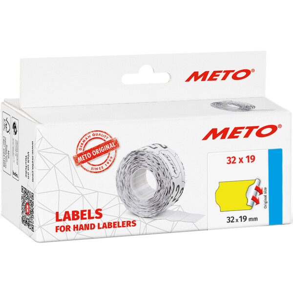METO Etiketten für Preisauszeichner, 32 x 19 mm, orange