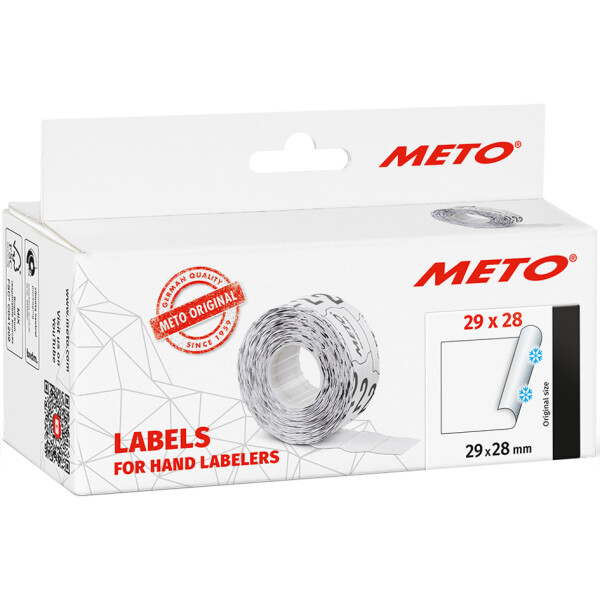 METO Etiketten für Preisauszeichner, 29 x 28 mm, weiß