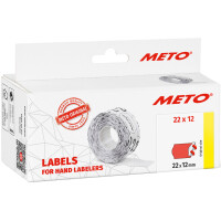 METO Etiketten für Preisauszeichner, 26 x 12 mm, rot