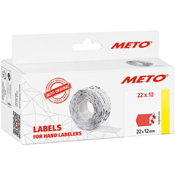 METO Etiketten für Preisauszeichner, 32 x 19 mm, gelb
