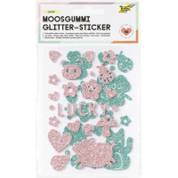 folia Moosgummi Glitter-Sticker "Unicorn"