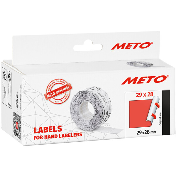 METO Etiketten für Preisauszeichner, 29 x 28 mm, weiß